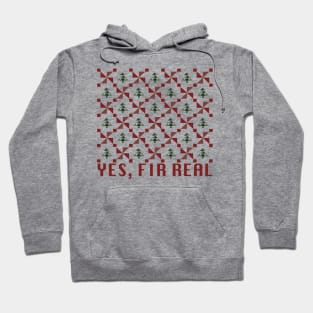 Ugly Christmas Sweater Tree Funny Pun Hoodie